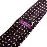 Gilded Purple Floral Wide Silk Tie 9cm